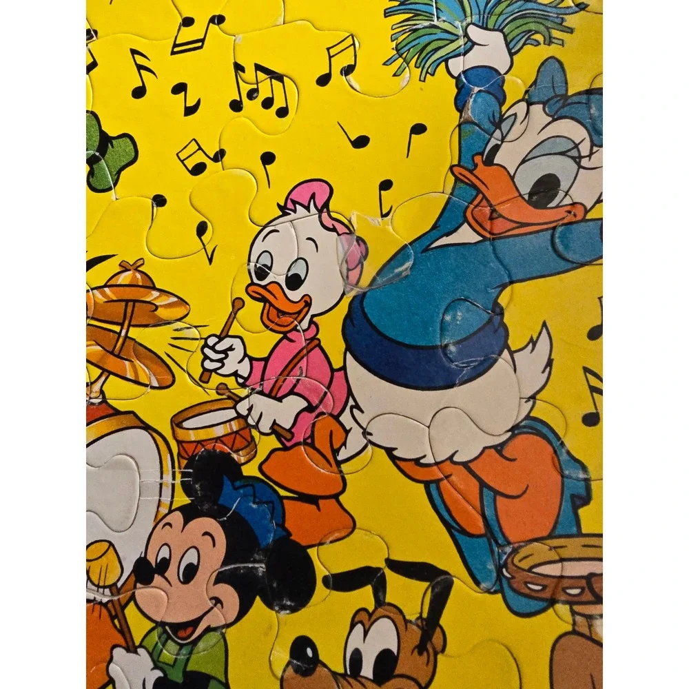 Vintage 70s Springbok Disney Parade 48 Piece Jigsaw Puzzle Mickey Donald PZL1160